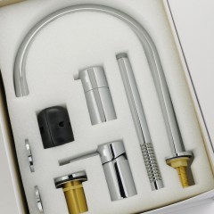 FORTIS См-ль на борт ванны моноком., на 4 отв. с девиатором, хром