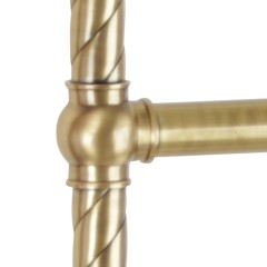 EDERA Полотенцесушитель водяной, h710/790х410/490 мм, бронза