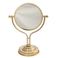 MIRELLA Зеркало оптическое настольное, D18 cm (2X), золото