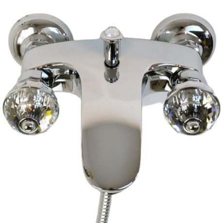 KORONA См-ль д/ванны внешний, ручки SWAROVSKI, хром (NEW)