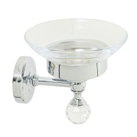 AMERIDA Mыльница настенная, стекло/хром Crystal