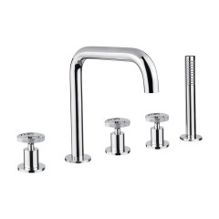 REVERSA См-ль на борт ванны, на 5 отв., хром