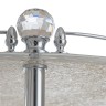 CRISTALIA Столик на колёсиках, H57xD40 см, стекло/хром/Crystal
