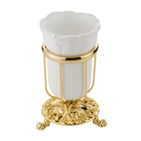 ELISABETTA Cтакан настольный, керамика/золото