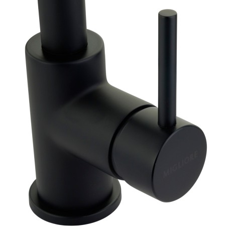 CUCINA FORTIS См-ль д/кухни моноком., высокий излив, ручка сбоку, черный матовый