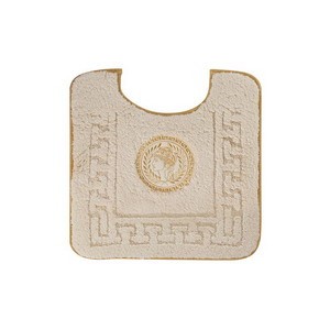 COMPLEMENTI Коврик (73) д/WC 60х60 см. капучино, узор 5, вышивка логотип АФИНА золото