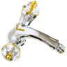KORONA См-ль д/биде, ручки SWAROVSKI, хром/золото (NEW)
