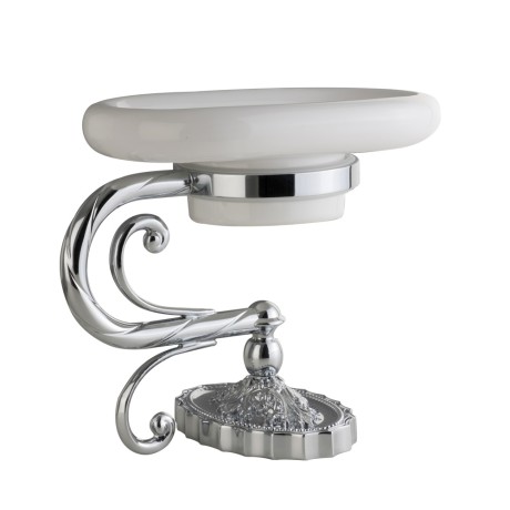 EDERA Мыльница настольная, керамика/хром