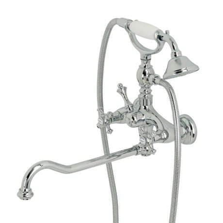 PRESTIGE См-ль д/ванны внешний, c поворотным изливом, хром