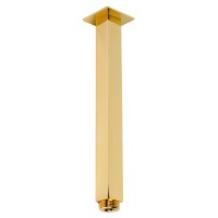 RICAMBI QUADRO Кронштейн потолочный для верхнего душа, L-190 mm., 1/2"x1/2", золото