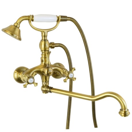 PRESTIGE См-ль д/ванны внешний, c поворотным изливом, бронза