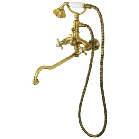 PRESTIGE См-ль д/ванны внешний, c поворотным изливом, бронза