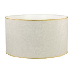 DUBAI Абажур для лампы 27556, d.45 см., ткань, цвет белый, декор золото