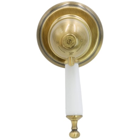 OXFORD См-ль скрытого монтажа моноком., термостат., ручка белая, бронза