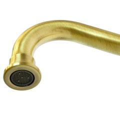 CUCINA OXFORD См-ль д/кухни моноком. с гигиенической лейкой, ручка белая, бронза