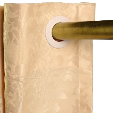 MIGLIORE Шторка L180xH200 см. для душа/ванны, текстиль, узор БАРОККО, цвет персиковый