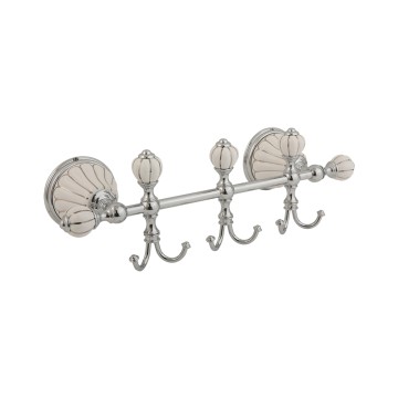 Планка с крючками Migliore Olivia 17556 с декором хром