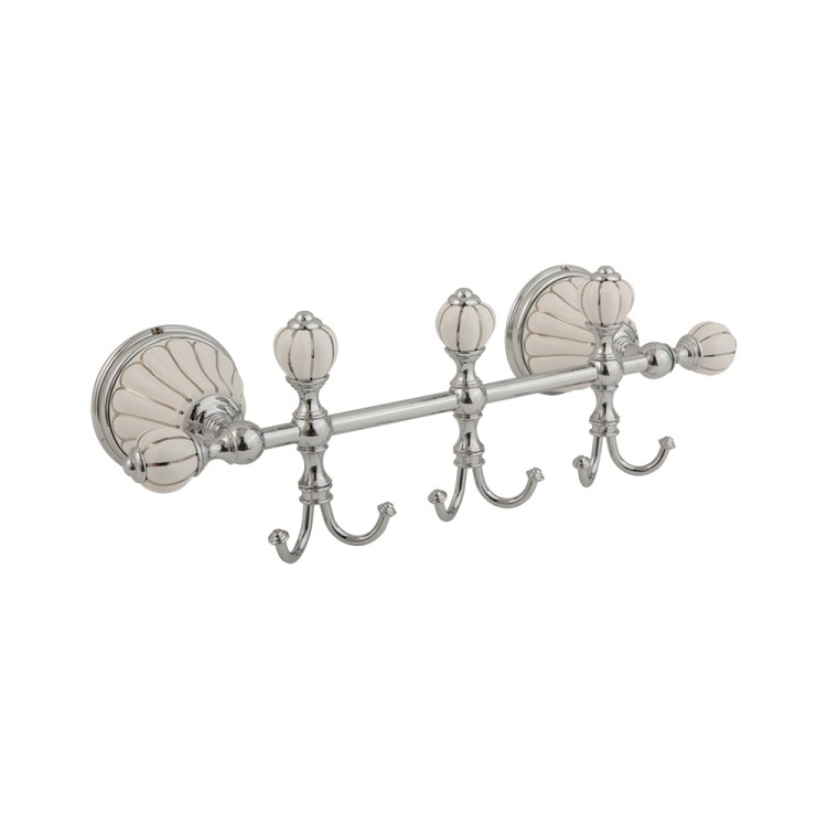 Планка с крючками Migliore Olivia 17556 с декором хром