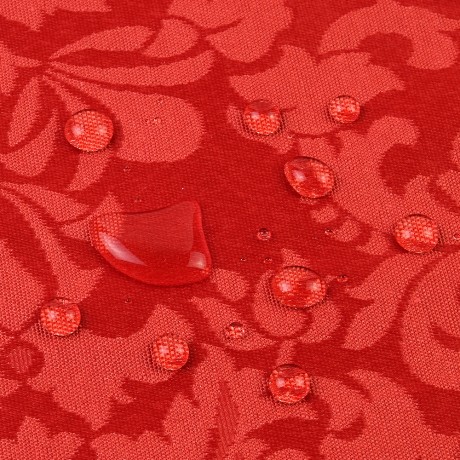 MIGLIORE Шторка L180xH200 см. для душа/ванны, текстиль, узор БАРОККО, цвет красный