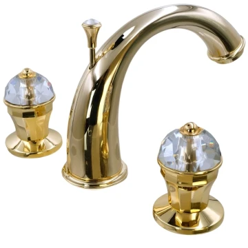 Смеситель для раковины Migliore Prestige Crystal 32766 золото