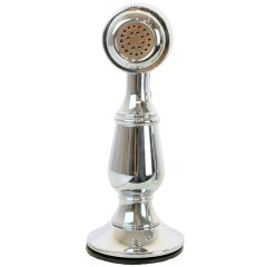 CUCINA OXFORD См-ль д/кухни моноком. с гигиенической лейкой, ручка белая, хром