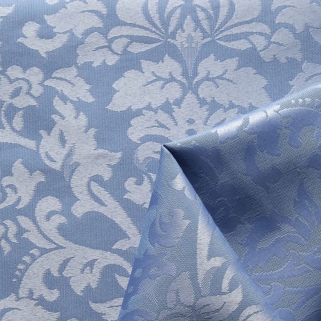 MIGLIORE Шторка L180xH200 см. для душа/ванны, текстиль, узор БАРОККО, цвет голубой