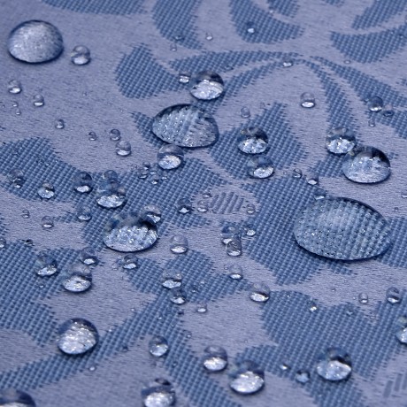 MIGLIORE Шторка L180xH200 см. для душа/ванны, текстиль, узор БАРОККО, цвет голубой