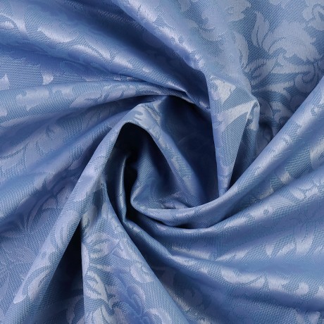 MIGLIORE Шторка L180xH200 см. для душа/ванны, текстиль, узор БАРОККО, цвет голубой