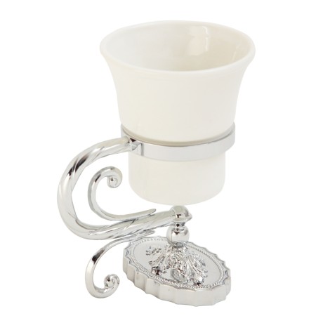 EDERA Стакан настольный, керамика/хром