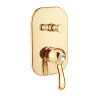 LEM SWAROVSKI См-ль скрытого монтажа моноком., 2-х позиционный с девиатором, золото