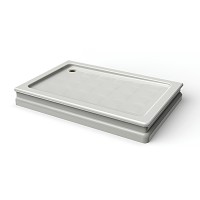 Поддон душевой, прямоугольный, 122х82хH16 см SX, стеклокомпозит, белый