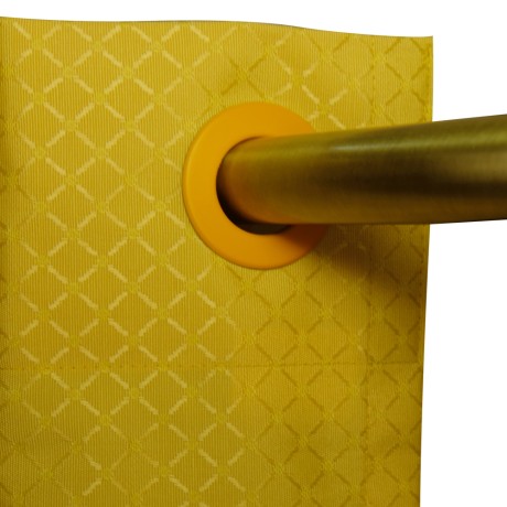 MIGLIORE Шторка L180xH200 см. для душа/ванны, текстиль, узор АР-ДЕКО, цвет бежево-золотой