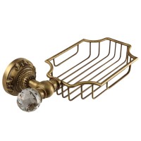 CRISTALIA Решётка-корзинка настенная, бронза/Crystal