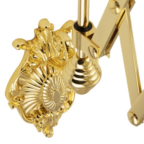 ELISABETTA Зеркало оптическое пантограф, H51xP25-66 см. настенное, золото