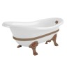 BELLA DECOR Ванна 170x81xH74 см. на лапах "MIGLIORE", белая, слив/перелив бронза