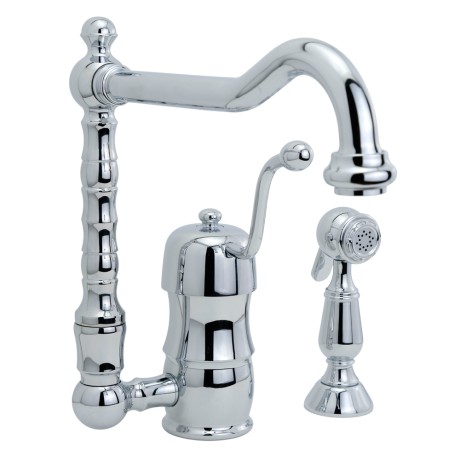 CUCINA QUEEN NOSTALGIA См-ль д/кухни моноком., на два отв. с лейкой, хром