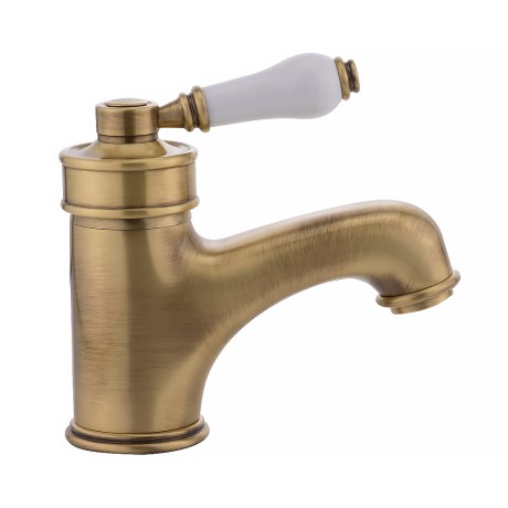 ERMITAGE См-ль д/раковины моноком, ручка сверху белая, бронза