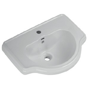 BELLA Раковина накладная 62х46 cm, на 3 отв. белая керамика