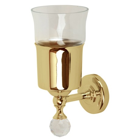AMERIDA Cтакан настенный, стекло/золото/Crystal