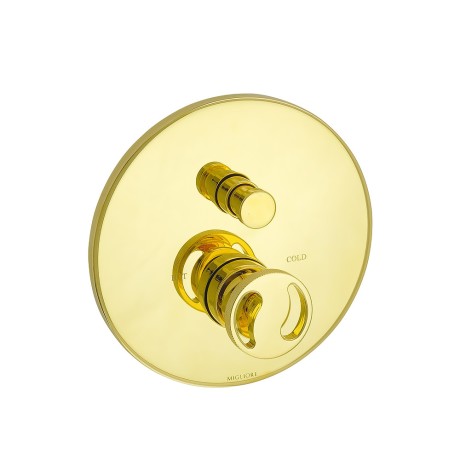 REVERSA См-ль скрытого монтажа моноком., 2-х позиционный с девиатором, золото