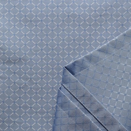 MIGLIORE Шторка L180xH200 см. для душа/ванны, текстиль, узор АР-ДЕКО, цвет голубой