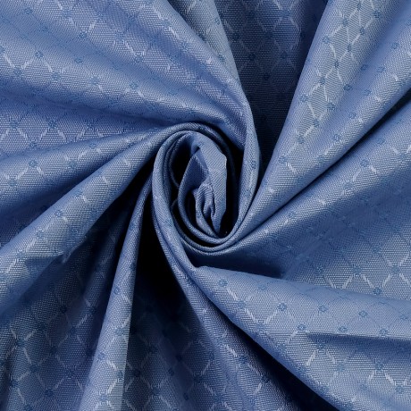 MIGLIORE Шторка L180xH200 см. для душа/ванны, текстиль, узор АР-ДЕКО, цвет голубой