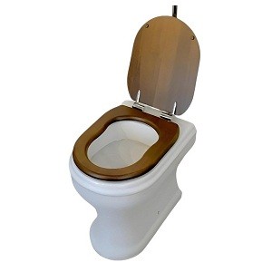 CHARME Унитаз напольный 52,5x40 см, выпуск в стену, керамика, Shiny White (белый)