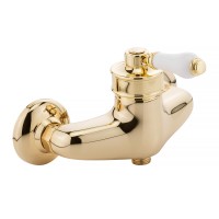 ERMITAGE См-ль д/душа моноком. внешний, выход М1/2", ручка белая, золото