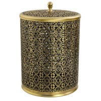 COMPLEMENTI Ведро мусорное ажурное 5л, D20, H30 см, бронза
