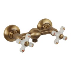 PROVANCE См-ль д/душа внешний, выход М1/2&quot;, бел. с декором/бронза