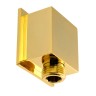 QUADRA Штуцер душевой, 1/2"x1/2", золото