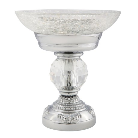 CRISTALIA Mыльница настольная, стекло/хром/Crystal