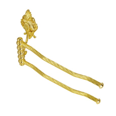 ELISABETTA Полотенцедержатель двойной поворотный, L41 cм, золото