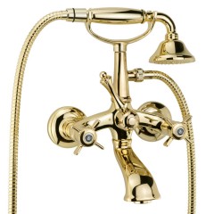 KORONA См-ль д/ванны внешн., изогнутый, золото